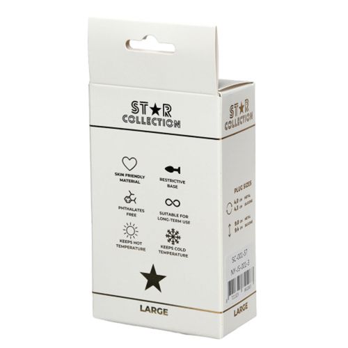 Star Collection - Silver Metal Anal Plug L - Pink Stone na Arena.pl