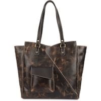 duża torebka damska ambra wild tiger - brązowa