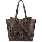duża torebka damska ambra wild tiger - brązowa