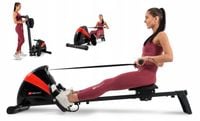 Wioślarz magnetyczny składany ergometr wioślarski Hopsport Wioślarz magnetyczny składany ergometr wioślarski Hopsport