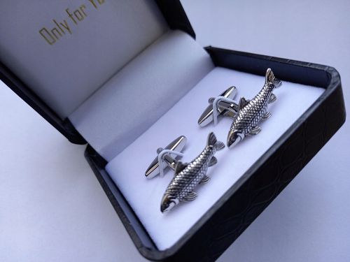 Spinki do mankietów Ryby Karp Lin dla Wędkarza na Arena.pl