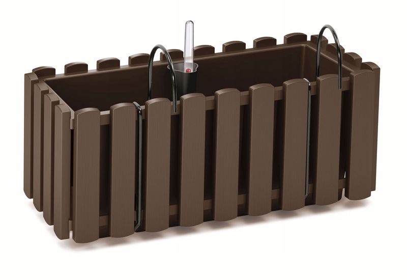 Skrzynka balkonowa Boardee Fencycase 400W | Brąz, Kształt Prostokątny, Wymiary 18x38x16.2 cm, Kolor Brąz, Prosperplast zdjęcie 2