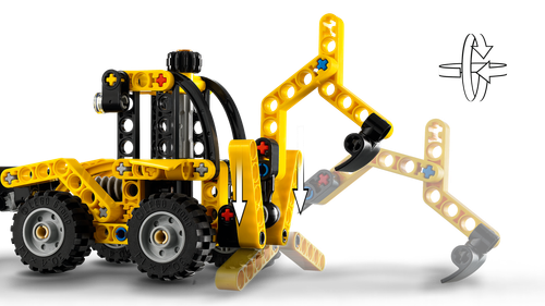 LEGO Technic Koparko-ładowarka koparka pojazd budowlany 42197 na Arena.pl