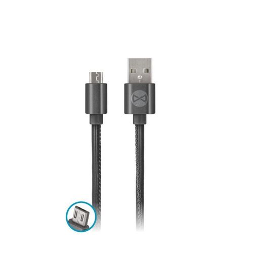 Kabel Forever micro-USB skóra czarny 1m 2A na Arena.pl