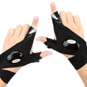 2x RĘKAWICZKI Z LATARKĄ LED WODOODPORNE WARSZTATOWE DLA MECHANIKA