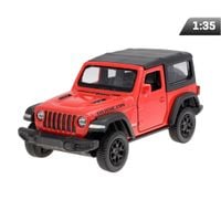 Model 1:35 RMZ Jeep Wrangler Rubicon 2021 Hard Top, czerwony