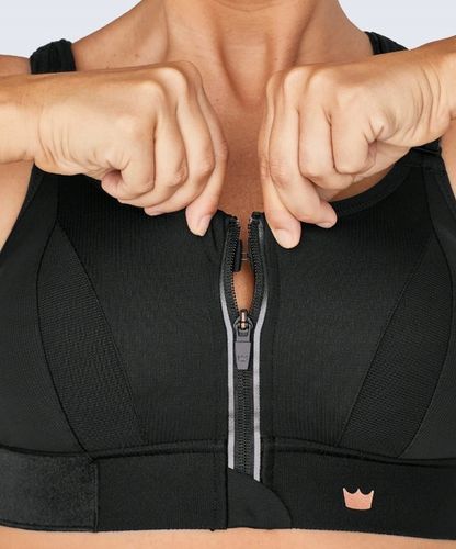 STANIK SPORTOWY SHEFIT CZARNY MOCNE PODTRZYMANIE REGULOWANY L na Arena.pl