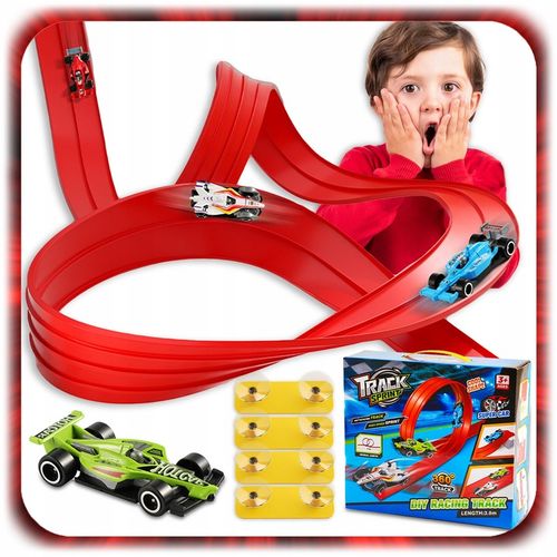 TOR WYŚCIGOWY DLA SAMOCHODZIKÓW do serii Turborace Tor Prędkości + 4 AUTKA na Arena.pl