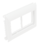 Efapel adapter podwójny do kanałów kablowych biały 10952 ABR