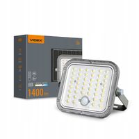 2 x Lampa ZEWNĘTRZNA halogen naświetlacz LED 1400Lm akumulator panel słonec