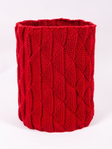 Komin zimowy dziewczęcy czerwony L-XL YOCLUB na Arena.pl