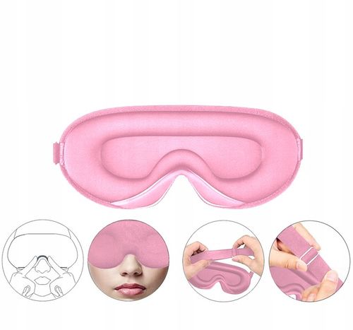 OPASKA NA OCZY DO SPANIA 3D MASKA ZACIEMNIAJĄCA REGULOWANA JAKOŚĆ PREMIUM na Arena.pl