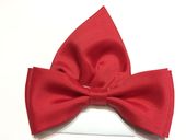 Mucha czerwona jednolita z poszetką