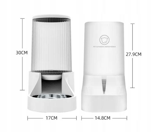 INTELIGENTNY Podajnik WODY i KARMY DOZOWNIK dla kota psa ZESTAW 22-2 miska na Arena.pl