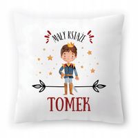 Poduszka Biała 40X40 Cm Dla Tomka Syna Dziecka Z Nadrukiem Ze Zdjęciem
