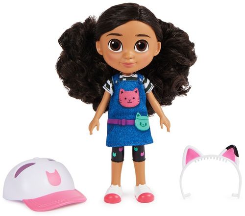 KOCI DOMEK GABI LALKA GABBY W PODRÓŻY Z CZAPKĄ I OPASKĄ KOCIE USZY 20 CM na Arena.pl