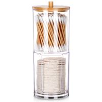 Pojemnik Łazienkowy Organizer Patyczki Płatki Kosmetyczne Higieniczne 2w1