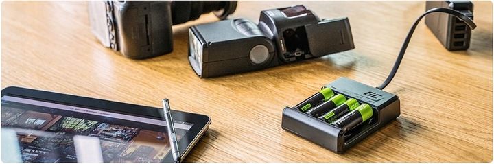 ŁADOWARKA AKUMULATORKÓW BATERII AAA AA USB C MICRO zdjęcie 3