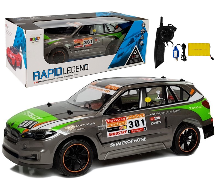 Auto Zdalnie Sterowane 1:10 2.4G Szare zdjęcie 1