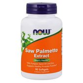 NOW FOODS Saw Palmetto Extract - Palma Sabalowa Olej z dyni Cynk (90 kaps.)