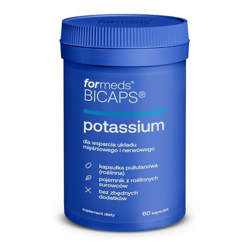 Cytrynian potasu BICAPS potassium - ForMeds Potas - 2x60 kapsułek na Arena.pl