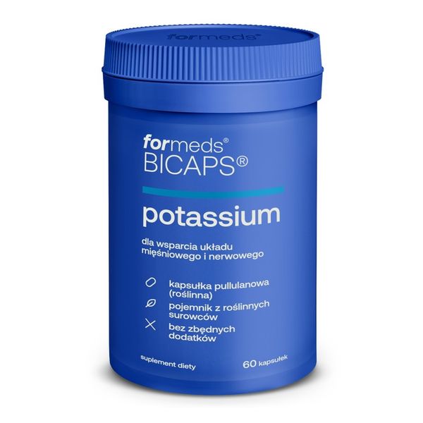 Cytrynian potasu BICAPS potassium - ForMeds Potas - 2x60 kapsułek zdjęcie 2