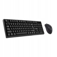 2 x Zestaw klawiatura QWERTY + myszka przewodowy USB A K8605 U+U