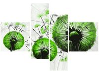 130CM 90 OBRAZ 4 ELEM LIMONKOWE DMUCHAWCE ŚCIENNY