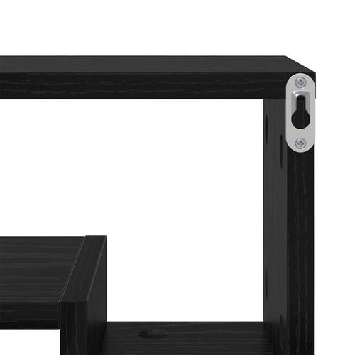 Półka ścienna z półką Czarny dąb 82 x 15 x 51 cm na Arena.pl