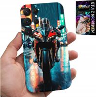 ETUI DO SAMSUNG GALAXY S22 Ultra - MOTOR, MOTOCYKLE JEDNOŚLAD WZORY + FOLIA
