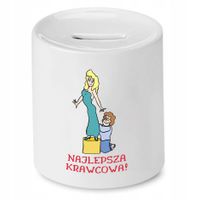 Skarbonka Dla Krawcowej Krawca Najlepsza Krawcowa Z Nadrukiem Ze Zdjęciem
