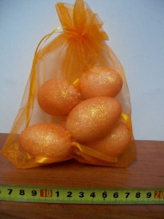 jajka 6szt. w worku / brokat mix kolorów  | SHE9C564-5 na Arena.pl