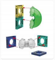 KLOCKI MAGNETYCZNE DUŻE 94 el Konstrukcyjne Dla Dzieci TOR KULKOWY 7w1 TOP