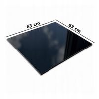 SZYBA ŻAROODPORNA CZARNA 63X63 DO PIECA KOMINKA KUCHNI KAFLOWEJ NEO BLACK