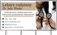 BANER REKLAMOWY 200x100 cm plandeka duży wybór wzorów LEKARZ RODZINNY
