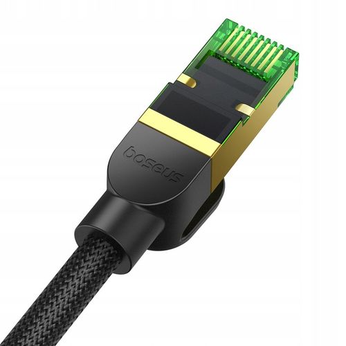 BASEUS SZYBKI KABEL SIECIOWY RJ45 CAT8 40GB/S MOCNY PRZEWÓD DO INTERNETU 1m na Arena.pl