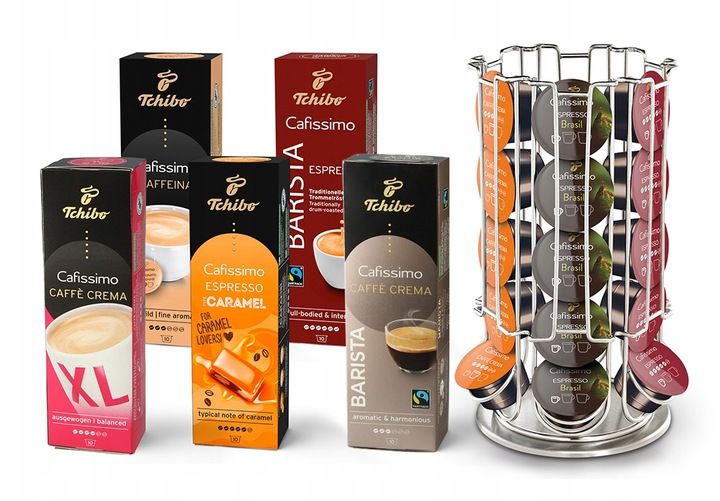 Kawa kapsułki Tchibo Cafissimo 50szt. + stojak zdjęcie 1