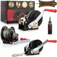 WYCIĄGARKA RĘCZNA KORBOWA LINOWA 545kg WCIĄGARKA lebiodka przenośna DRAGON