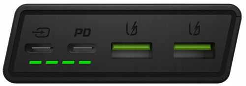 POWERBANK GREEN CELL DUŻA POJEMNOŚĆ 20000 mAh CZARNY 18W SZYBKIE ŁADOWANIE na Arena.pl