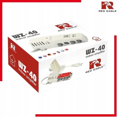 Wzmacniacz Antenowy TV Naziemnej Red Eagle WZ-40 Sygnału DVB-T2 na Arena.pl