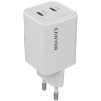 canyon ładowarka sieciowa cu45cc gan 45w 2xpd eu biała
