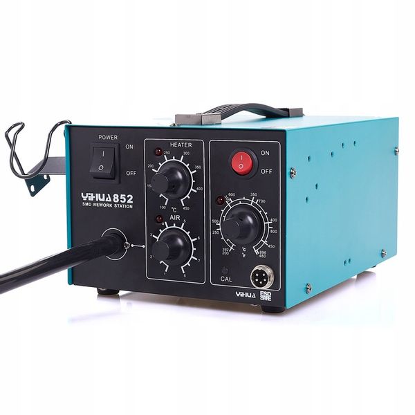 STACJA LUTOWNICZA LUTOWNICA 2W1 HOT-AIR 852 Z KOMPRESOREM TECHREBAL 660W zdjęcie 10