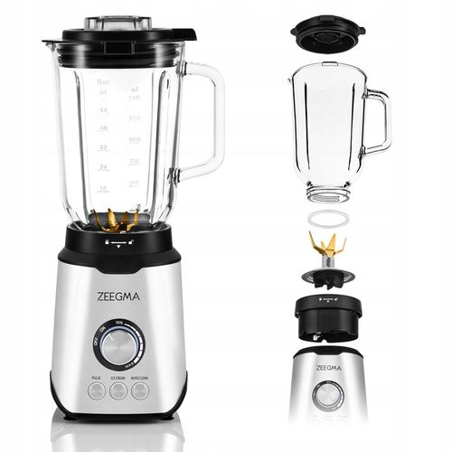 BLENDER KIELICHOWY SZKLANY 1,75L DUŻY sok warzyw owoców koktajli KRUSZY LÓD na Arena.pl