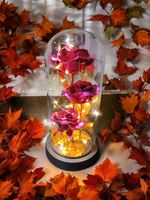 WIECZNA RÓŻA LED PREZENT NA WALENTYNKI Z GRAWEREM ROMANTYCZNY SUPER