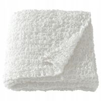 IKEA OFELIA Pled, biały, 130x170 cm narzuta, delikatna, wyjątkowa