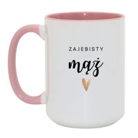Duży Biało-Różowy 450 ml