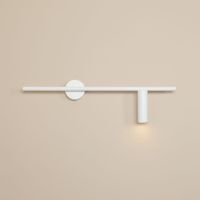 Kinkiet do salonu Trevo 1104C_2 Aldex spot tuba biała