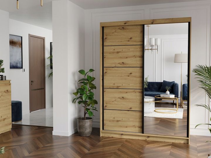 Szafa przesuwna Rivano I 150 cm z lustrem zdjęcie 13