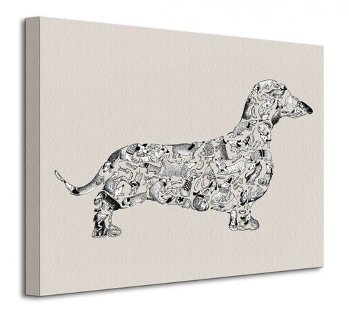 Dachshund Pies Jamnik - Obraz na płótnie 40x30 cm na Arena.pl