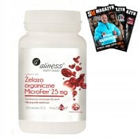 ŻELAZO ORGANICZNE MICROFERR 25 mg 100 TAB ALINESS